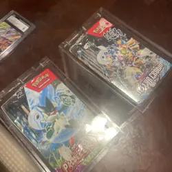 Pokemon 2 Booster BoxesPaldea Evolved, Stellar Crown And Cgc 9 Espeon And Deoxys - Image 4