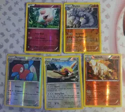 Pokemon XY Era Lot of 5 Reverse Holo: LP - Image 1
