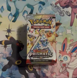 Pokemon Scarlet & Violet Prismatic Evolutions Half Booster Box (18 Packs) Sealed - Image 2