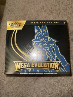 POKEMON TCG MEGA EVOLUTION ETB ELITE TRAINER BOX (LUCARIO) NEW SEALED FACTORY - Image 1