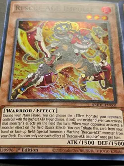 2x Rescue-Ace Impulse | Super Rare | + Rescue-Ace Fire Attacker | Rare | YuGiOh! - Image 2
