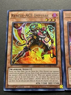 2x Rescue-Ace Impulse | Super Rare | + Rescue-Ace Fire Attacker | Rare | YuGiOh! - Image 3