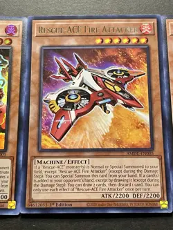 2x Rescue-Ace Impulse | Super Rare | + Rescue-Ace Fire Attacker | Rare | YuGiOh! - Image 5