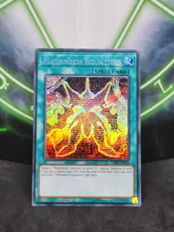 Yugioh Mathmech Equation MYFI-EN010 Secret Rare 1st Edition NM - Image 1
