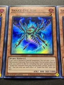 3x Snake-Eye Ash | AGOV-EN007 | Super Rares | NM | 1st Edition | YuGiOh! - Image 5