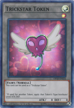 Yugioh! LP Trickstar Token - OP10-EN026 - Super Rare - Unlimited Edition Lightly - Image 1