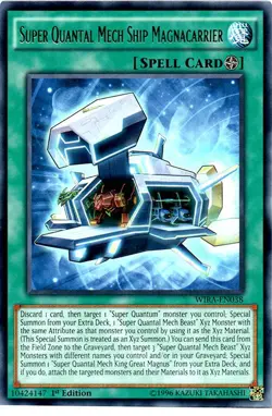 Yugioh! LP Super Quantal Mech Ship Magnacarrier - WIRA-EN038 - Rare - 1st Editio - Image 1