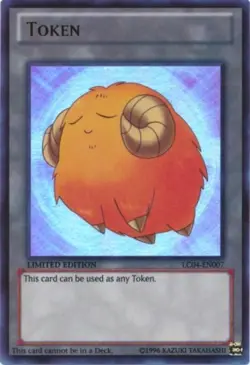 Yugioh! LP Token: Sheep (Yellow) - LC04-EN007 - Ultra Rare - Limited Edition Lig - Image 1