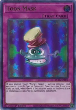Yugioh! LP Toon Mask - DLCS-EN079 - Ultra Rare - 1st Edition Lightly Played, Eng - Image 1