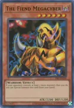 Yugioh! LP The Fiend Megacyber - PSV-EN100 - Ultra Rare - Unlimited 25th Anniver - Image 1