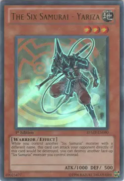 Yugioh! LP The Six Samurai - Yariza - RYMP-EN090 - Ultra Rare - 1st Edition Ligh - Image 1