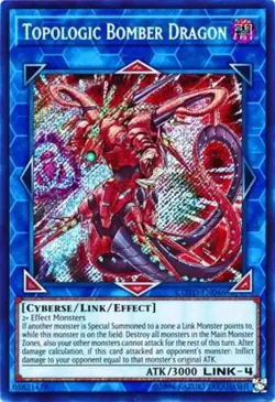 Yugioh! LP Topologic Bomber Dragon - COTD-EN046 - Secret Rare - Unlimited Editio - Image 1