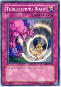 Yugioh! LP Threatening Roar - DR3-EN172 - Common - Unlimited Edition Lightly Pla - Image 1