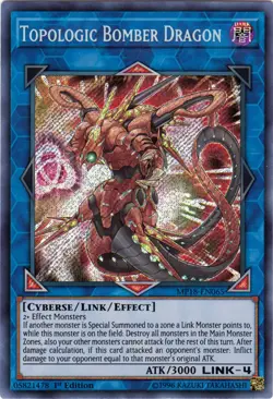 Yugioh! LP Topologic Bomber Dragon - MP18-EN065 - Secret Rare - 1st Edition Ligh - Image 1