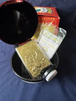 Pokemon Charizard #06 23k Gold Card With COA, Box And Ball. - Image 1