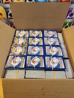 Bulk Pokemon Cards Large Flat Rate Box Of Pokemon Cards 26 Pounds - Image 1