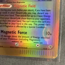 Pokemon TCG: Magneton 17/97 (2003) EX Dragon • Reverse Holo Foil E-reader Card - Image 4