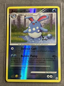Pokemon TCG: Azumarill 18/130 (2007) Diamond & Pearl • Rare Reverse Holo Card - Image 1