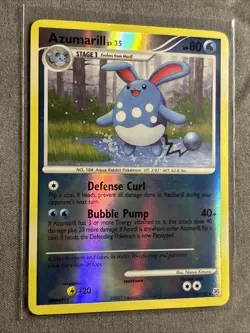 Pokemon TCG: Azumarill 18/130 (2007) Diamond & Pearl • Rare Reverse Holo Card - Image 2