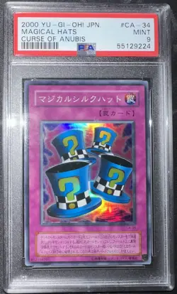 Yu-Gi-Oh! Magical Hats Japanese PSA 9 MINT CA-34 Super Rare Card Konami 2000 - Image 1