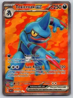Toxicroak ex 232/198 SV01: Scarlet & Violet Base Set NM Pokemon Card TCG - Image 1