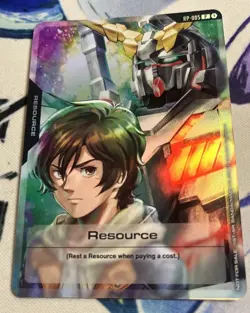 Banagher Unicorn Gundam Resource RP-005 Gundam Card Game TCG Promo English NM - Image 1