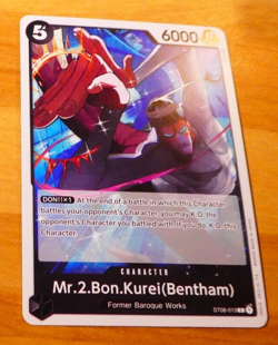 ONE PIECE ENGLISH CARD GAME CARTE Mr. 2 Bon Clay ST08-013 ST EN JCC ** - Image 1