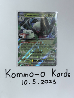 Meowscarada Ex Pokemon Prize Pack Series 4 Promo Pokemon Card NM/LP Play Stamp - Image 1