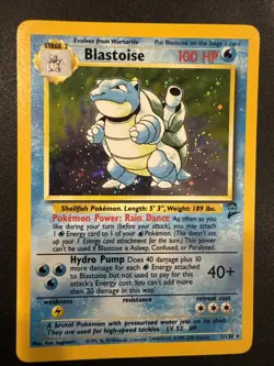 Base Set 2 Blastoise holo 2/130 Pokemon Card NM Wotc - Image 1