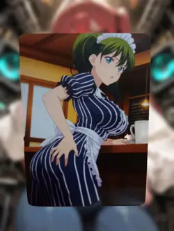 Ririka Chiyoda Goddess Cafe Terrace Anime Waifu Sexy Doujin Lewd Hentai Card - Image 1