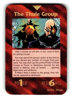 'THULE GROUP' ASSASSINS - ULTRA RARE - ILLUMINATI INWO Card New World Order - Image 1