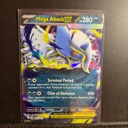Mega Absol ex 086/132 Ultra Rare Mega Evolution Pokemon Card TCG NM - Image 1