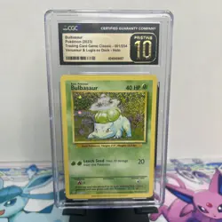CGC 10 PRISTINE Bulbasaur 001/034 CLASSIC Collection HOLO Pokemon Card - Image 1