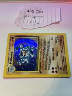 Machamp Holo Pokemon Card 1st Edition Base Set 1999 Near Mint - Image 3