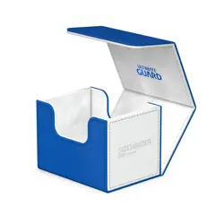 Ultimate Guard Synergy Blue White 100+ Sidewinder Deck Card Storage Box Case - Image 1
