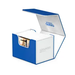 Ultimate Guard Synergy Blue White 100+ Sidewinder Deck Card Storage Box Case - Image 5