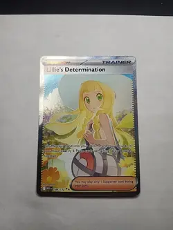 Lillie’s Determination SIR 184/132 Secret Rare Pokemon Card (Mega Evolution) - Image 1