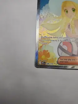 Lillie’s Determination SIR 184/132 Secret Rare Pokemon Card (Mega Evolution) - Image 4
