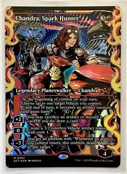Chandra, Spark Hunter (Showcase) Aetherdrift Foil - Image 2