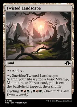 1x Twisted Landscape NM Eng MTG - Modern Horizons 3 - Image 1