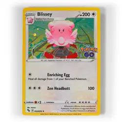 Pokemon - Blissey Cosmos Holo - 052/078 - SWSH Pokemon GO - Promo Card - Image 1