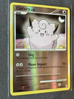 Pokemon TCG: Clefairy 77/130 (2007) Diamond & Pearl • Reverse Holo Card - Image 2