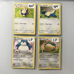 Pokemon TCG Snorlax Bulk Card Lot Of 4 Conditions Listed On Card - Image 1