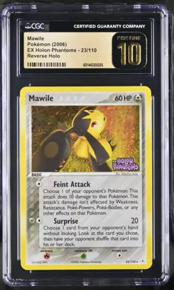 *POP 1* Pokemon Ex Holon Phantoms #23 Mawile Reverse Foil CGC PRISTINE 10 - Image 1
