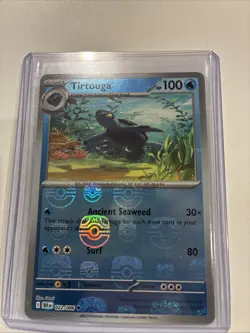 2025 Pokemon SV Black Bolt Tirtouga Reverse Holo Master Ball Uncommon #022/086 - Image 1