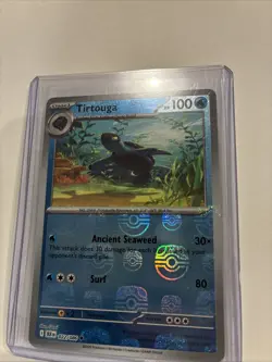 2025 Pokemon SV Black Bolt Tirtouga Reverse Holo Master Ball Uncommon #022/086 - Image 4