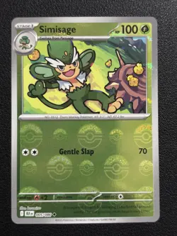 Pokemon Simisage - (Master Ball Pattern) 005/086 Black Bolt Holo NM/MINT - Image 1