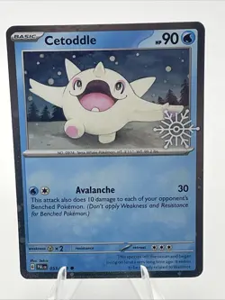 Pokemon TCG Paldea Evolved - Cetoddle 053/193 Snowflake Stamp Holiday Promo - Image 1