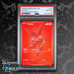 Pokemon: Black Bolt White Flare - Victini 171/086 BWR Red Monochrome PSA 10 GEM - Image 1