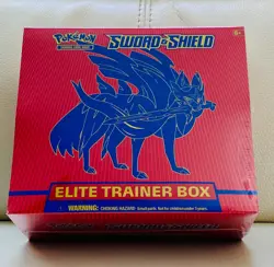 Pokemon TCG Sword & Shield Elite Trainer Box (ETB) [Zacian] - Brand New/Sealed - Image 1